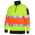 Hi Vis 1/2 Zip (D+N) Fleecy Sweat